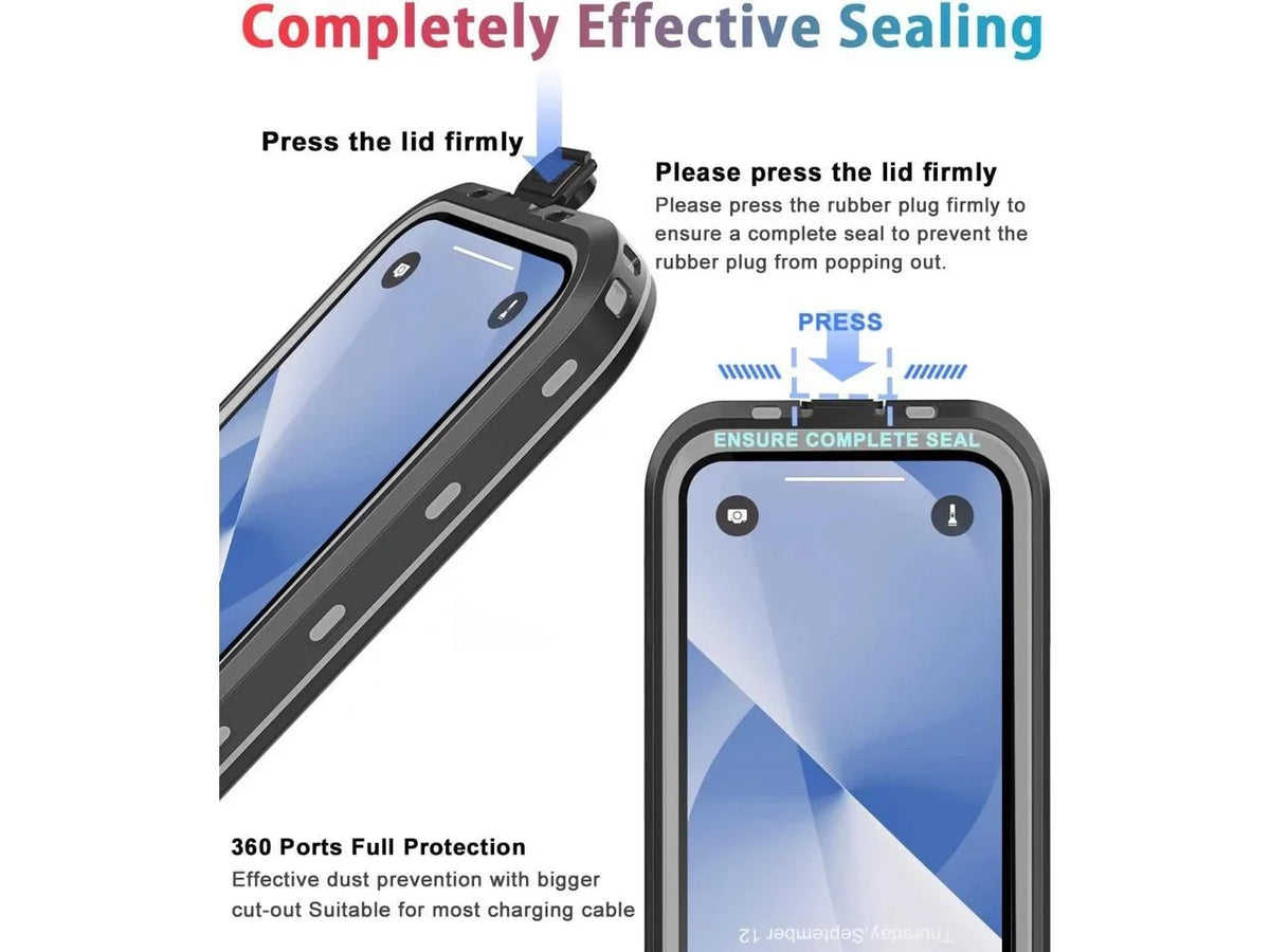 For iPhone 13 Case Waterproof Shockproof Dustproof Full-Body with Built-in Screen Protector,Underwater Full Sealed Shield Protective for iPhone 13 6.1 inch