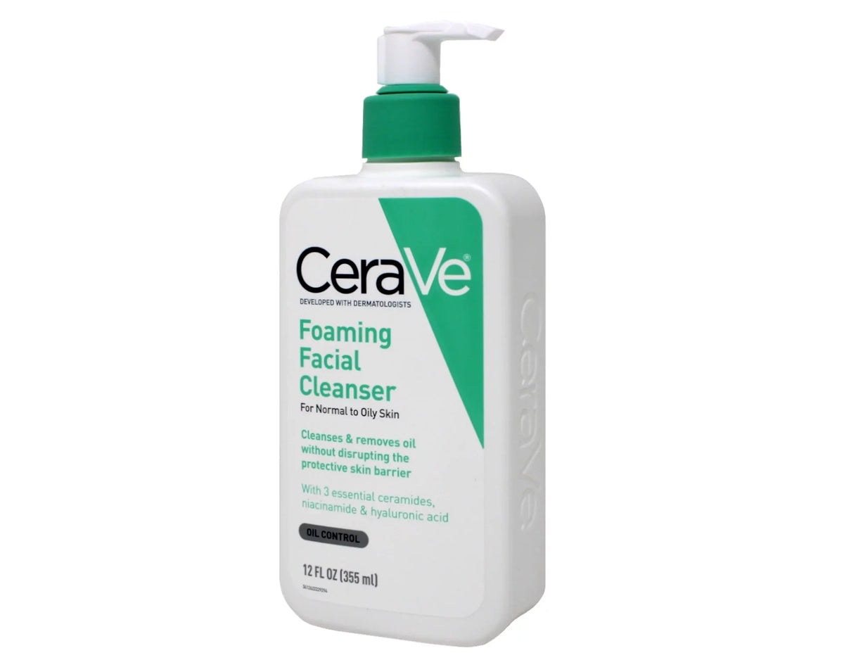 CeraVe Foaming Face Cleanser. Fragrance-Free Face Wash with Hyaluronic Acid