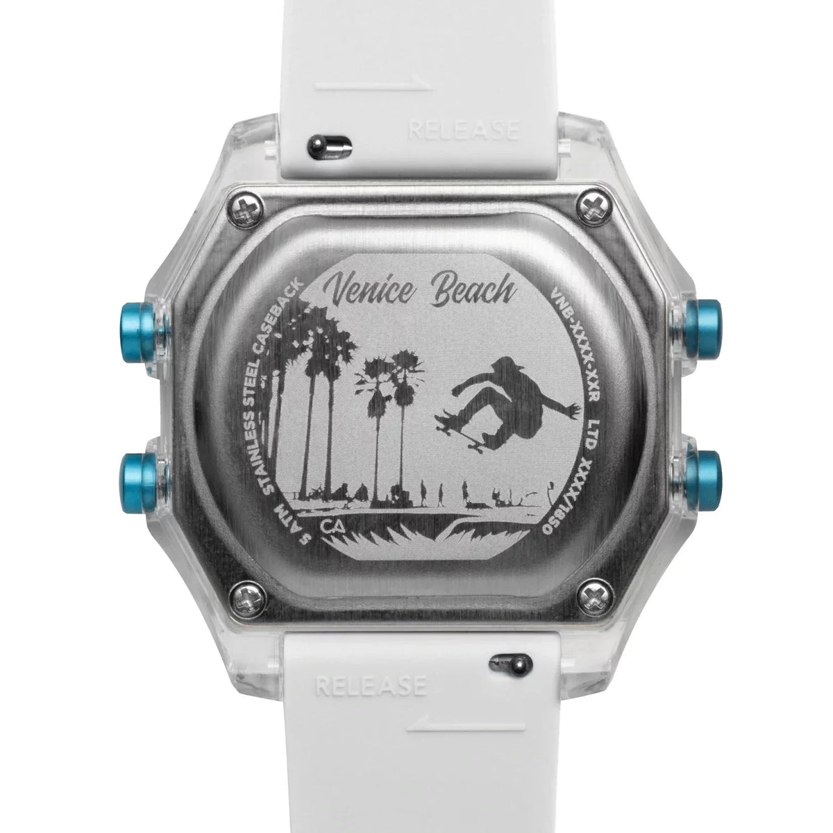 California Watch Co. Venice Beach Digital Clear White