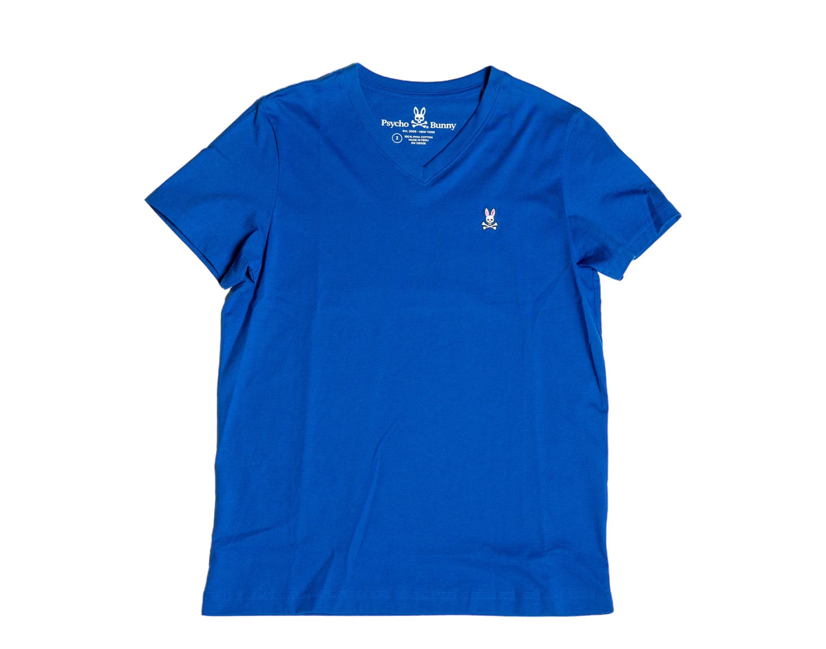 Psycho BunnyPsycho Bunny Classic V-Neck Men's Tee ShirtDark RoyalXS