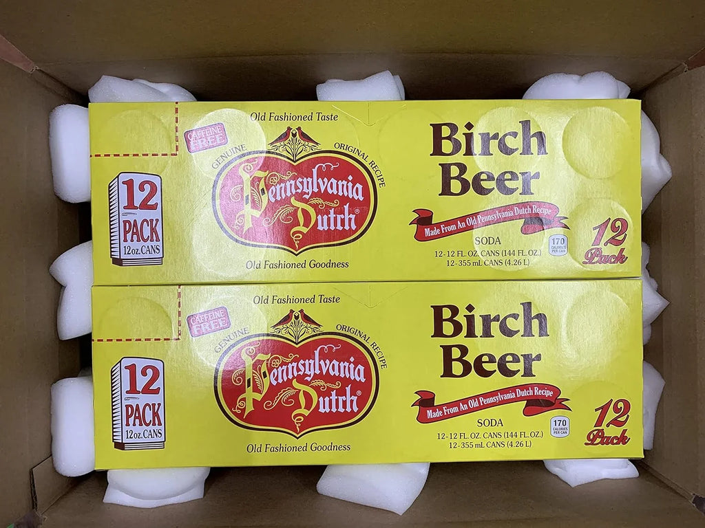 Amishtastes PA Dutch Birch Beer, Protected With High-Density Foam, 12 Oz. (Case Of 24)