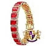 Ruby Red Solitaire Real Genuine Yellow Gold Sterling Silver Tennis Unisex 7.5''