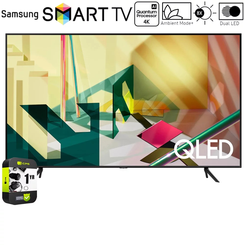Samsung QN85Q70TA 85-inch 4K QLED Smart TV (2020 Model) Bundle with 1 Year Extended Warranty(QN85Q70TAFXZA 85Q70TA 85Q70 85 Inch TV)