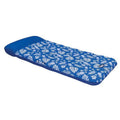 Aqua Leisure 36 x 72 in. Supreme Oversized Contoured Lounge, Hibiscus Pineapple - Royal Blue