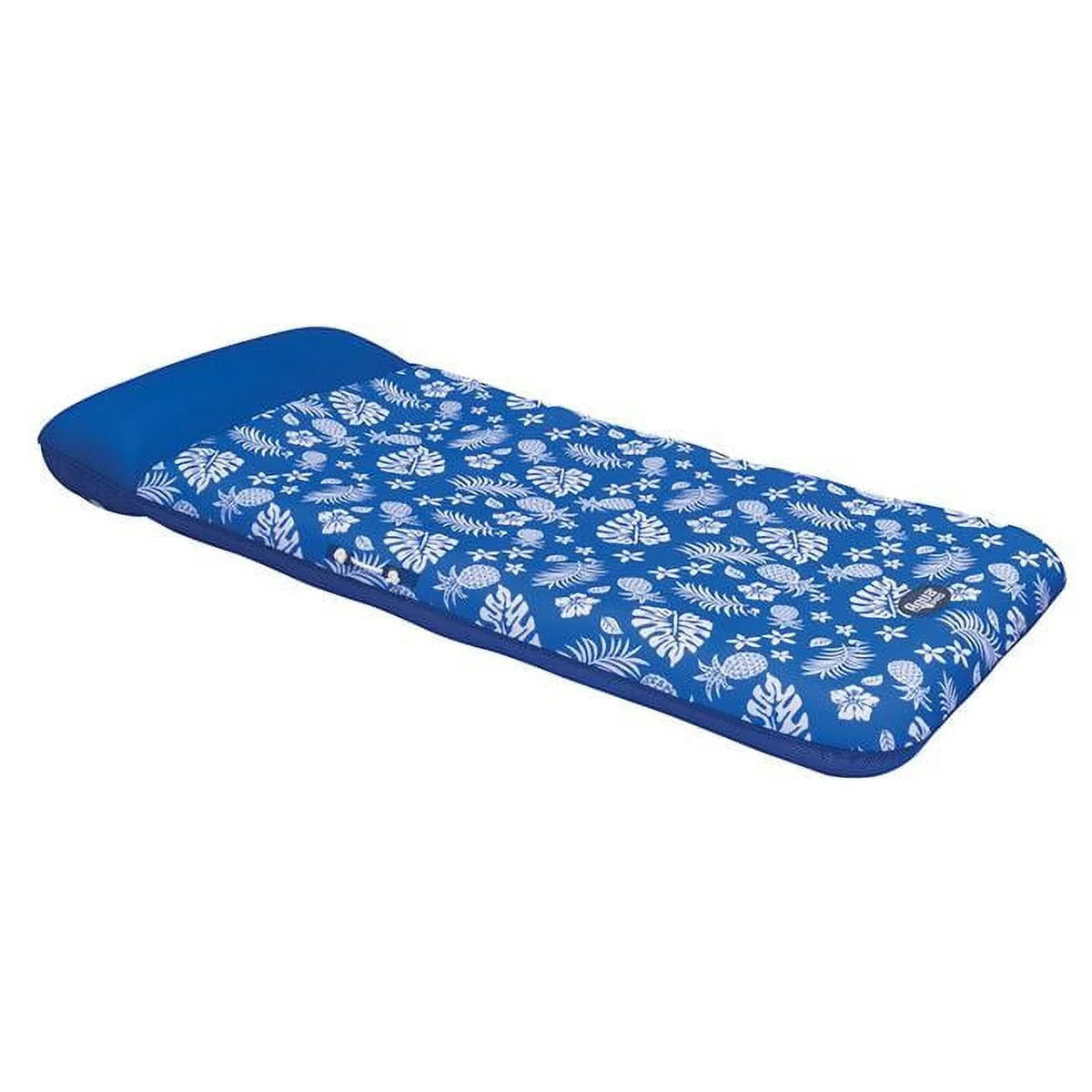 Aqua Leisure 36 x 72 in. Supreme Oversized Contoured Lounge, Hibiscus Pineapple - Royal Blue