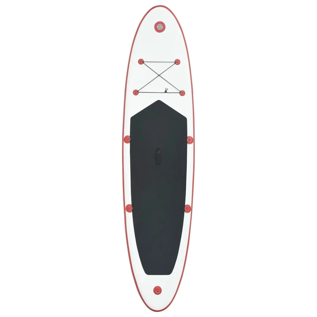 Paddle Board Set Surfboard Inflatable Red and White