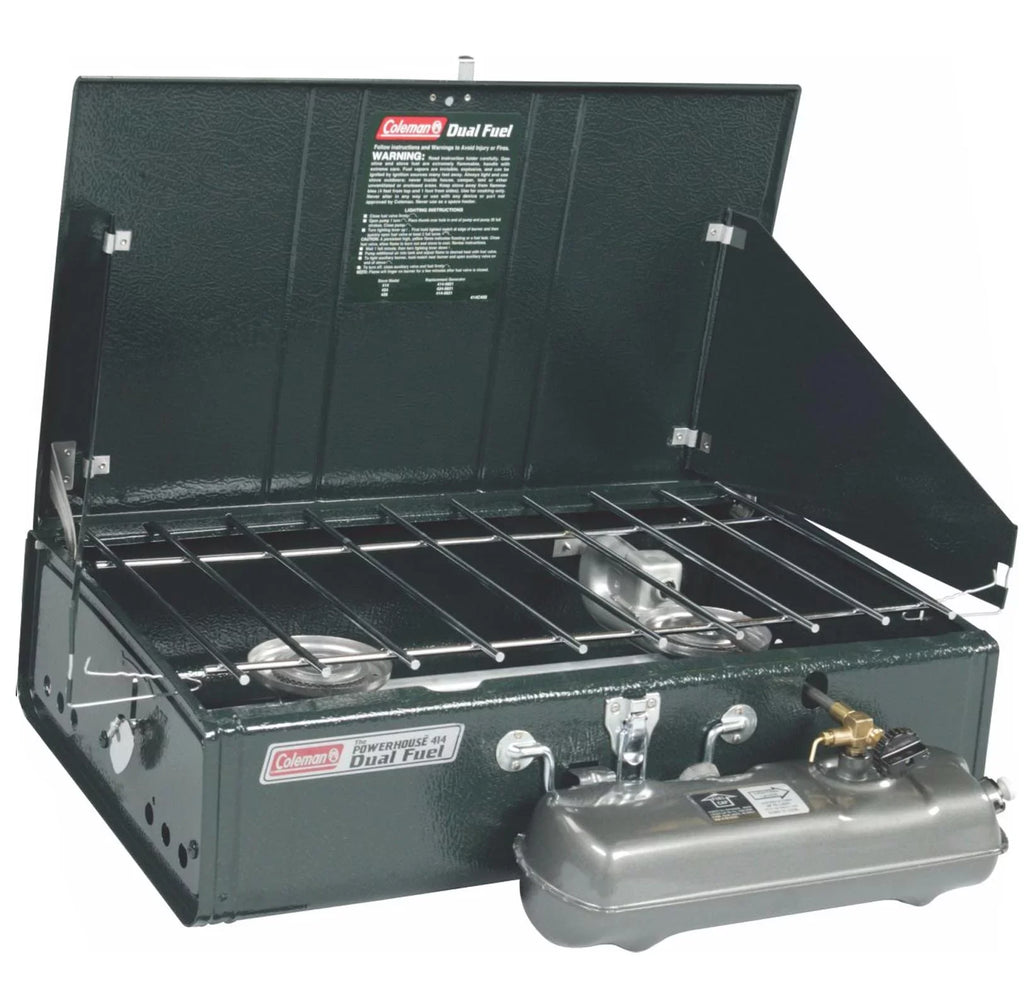 Coleman Manual Series Powerhouse Dual Fuel Gas Camping Stove, 2-Burner