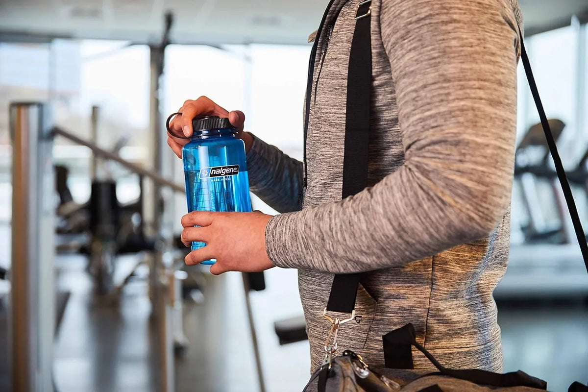 Nalgene Sustain Tritan BPA-Free Water Bottle Made with Composition Derived from 50% Plastic Waste, 32 OZ, Wide Mouth