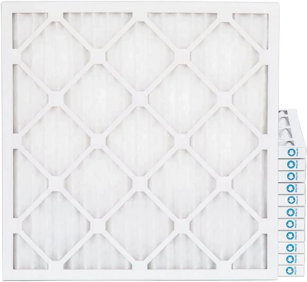 25X25x1 MERV 8 Pleated HV Furne Air Filters. Case Of 12. Ext Size: 24-1/2 X 24-1/2 X 3/4