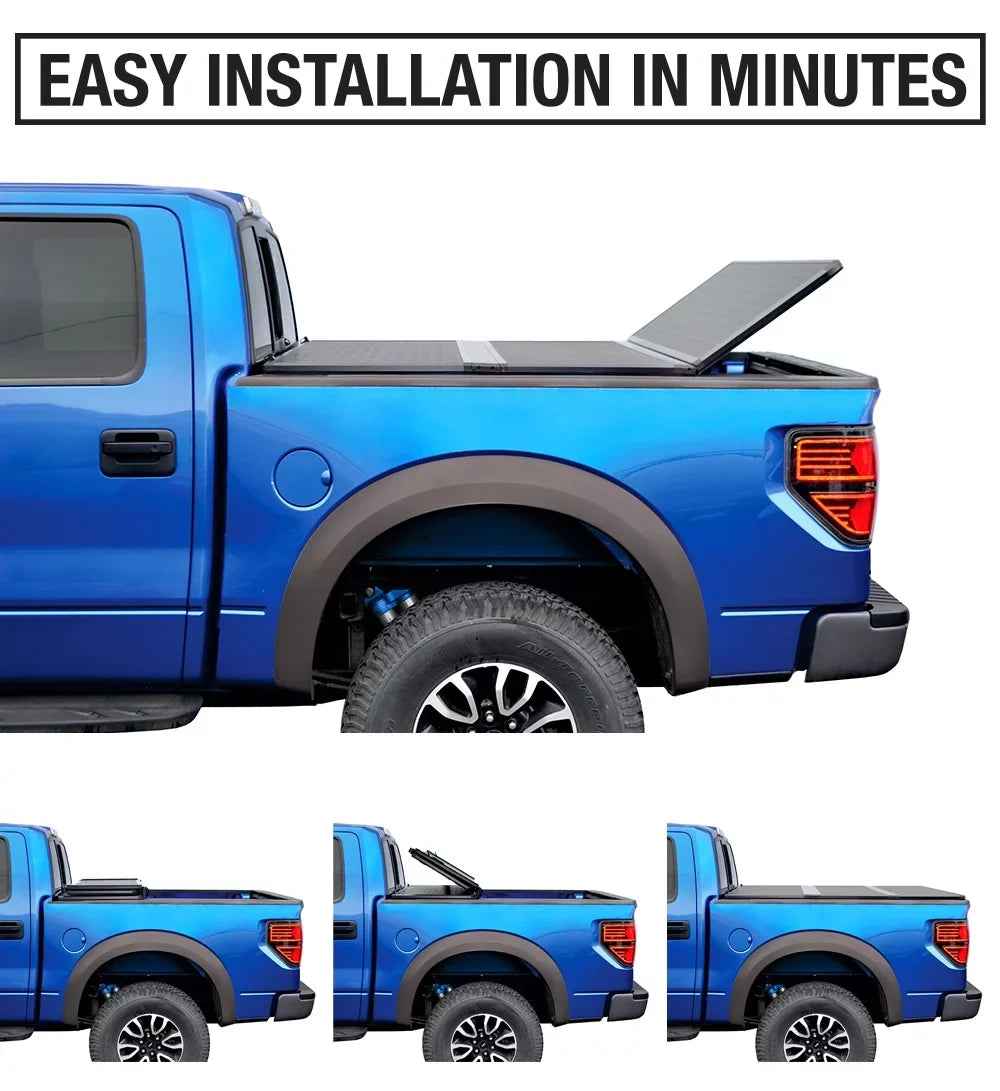Tyger Auto T5 Alloy Hardtop Truck Bed Tonneau Shield Compatible with 2014-2021 Toyota Tundra | 5.5' Bed | TG-BC5T3432 | Aluminum