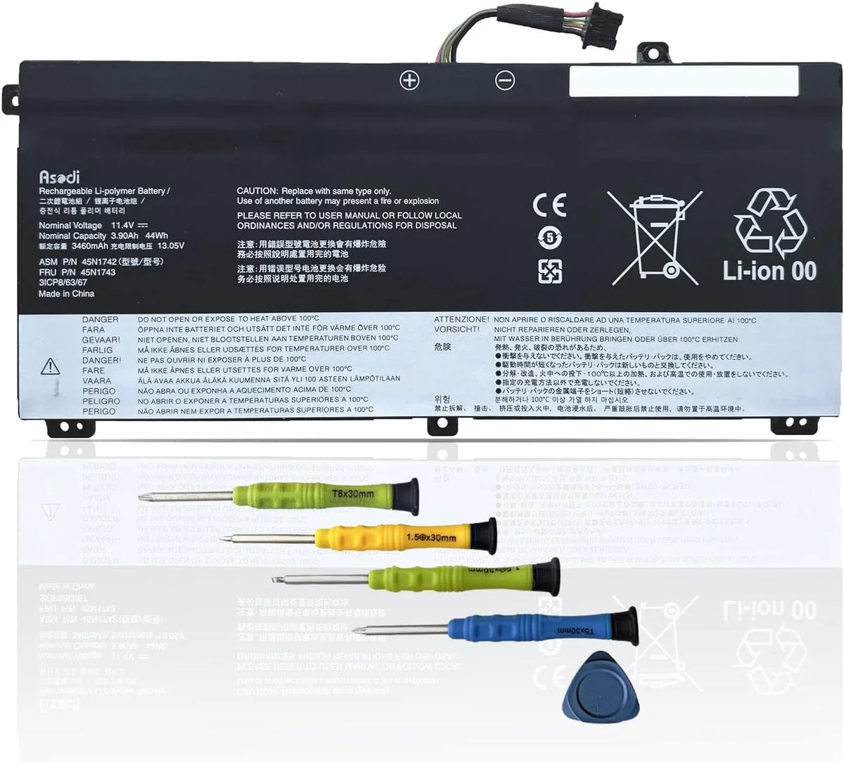 45N1742 Laptop y Compatible with Lenovo ThinkPad T550 T550s T560 W550 W550s P50S Series Notebook 45N1740