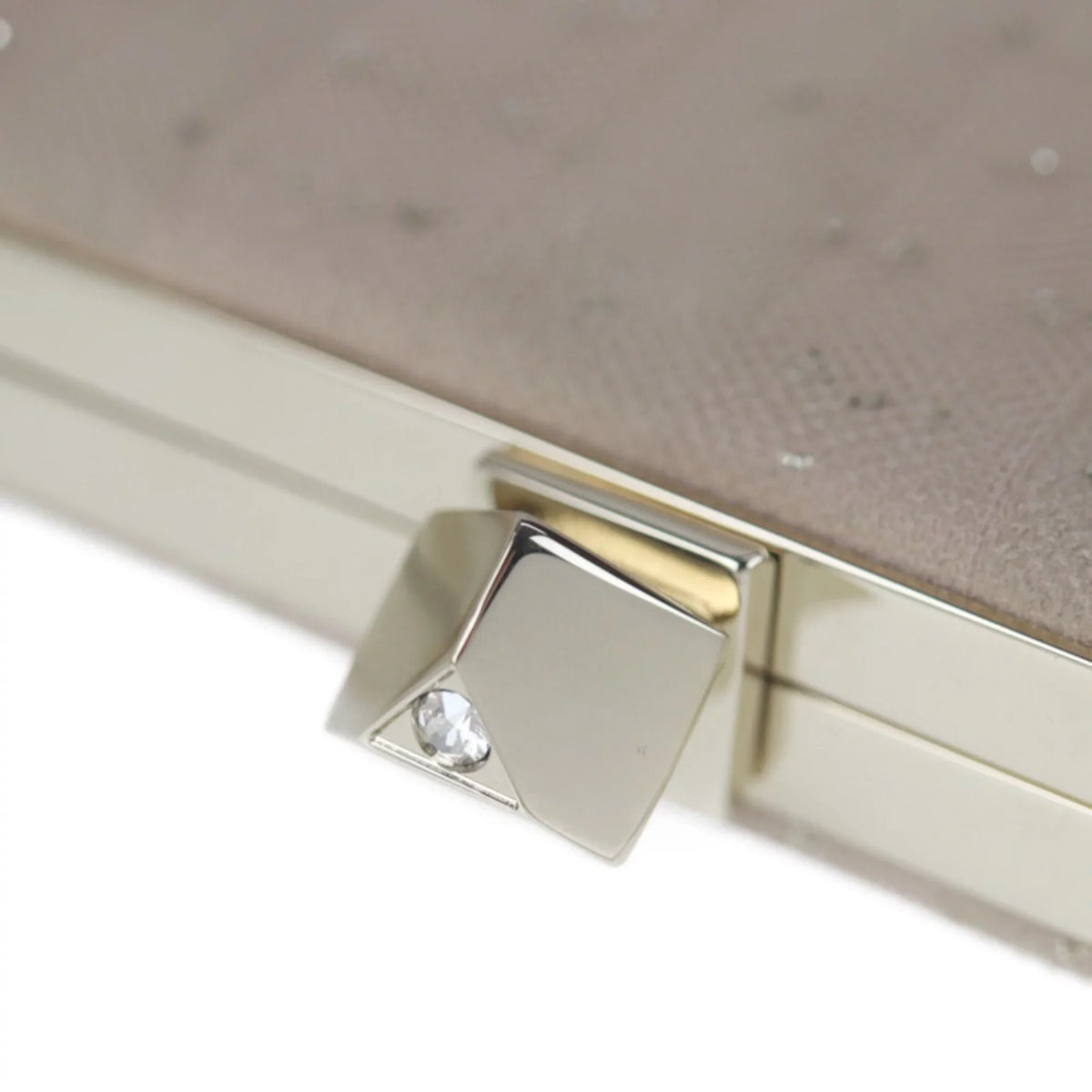 Pre-Owned JIMMY CHOO Jimmy Choo Celeste clutch bag 183 CELESTE canvas pink beige gold hardware clasp chain 2WAY shoulder party (Good)