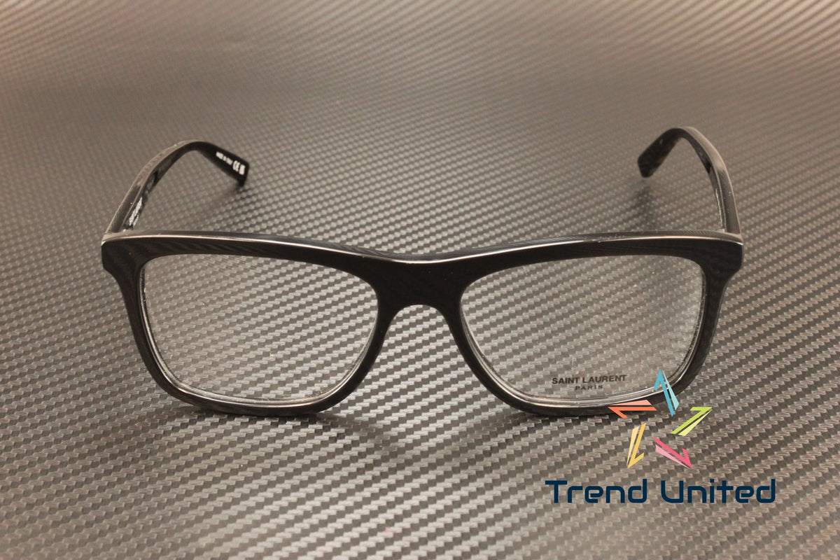 SAINT LAURENT SL 481 001 Rectangular Squared Black 55 mm Men's Eyeglasses