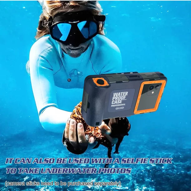 UrbanX Professional [15m/50ft] Swimming Diving Surfing Snorkeling Photo Video Waterproof Protective Case Underwater Housing for Oppo F19 Pro+ 5G And all Phones Up to 6.9 Inch LCD with Lanyard