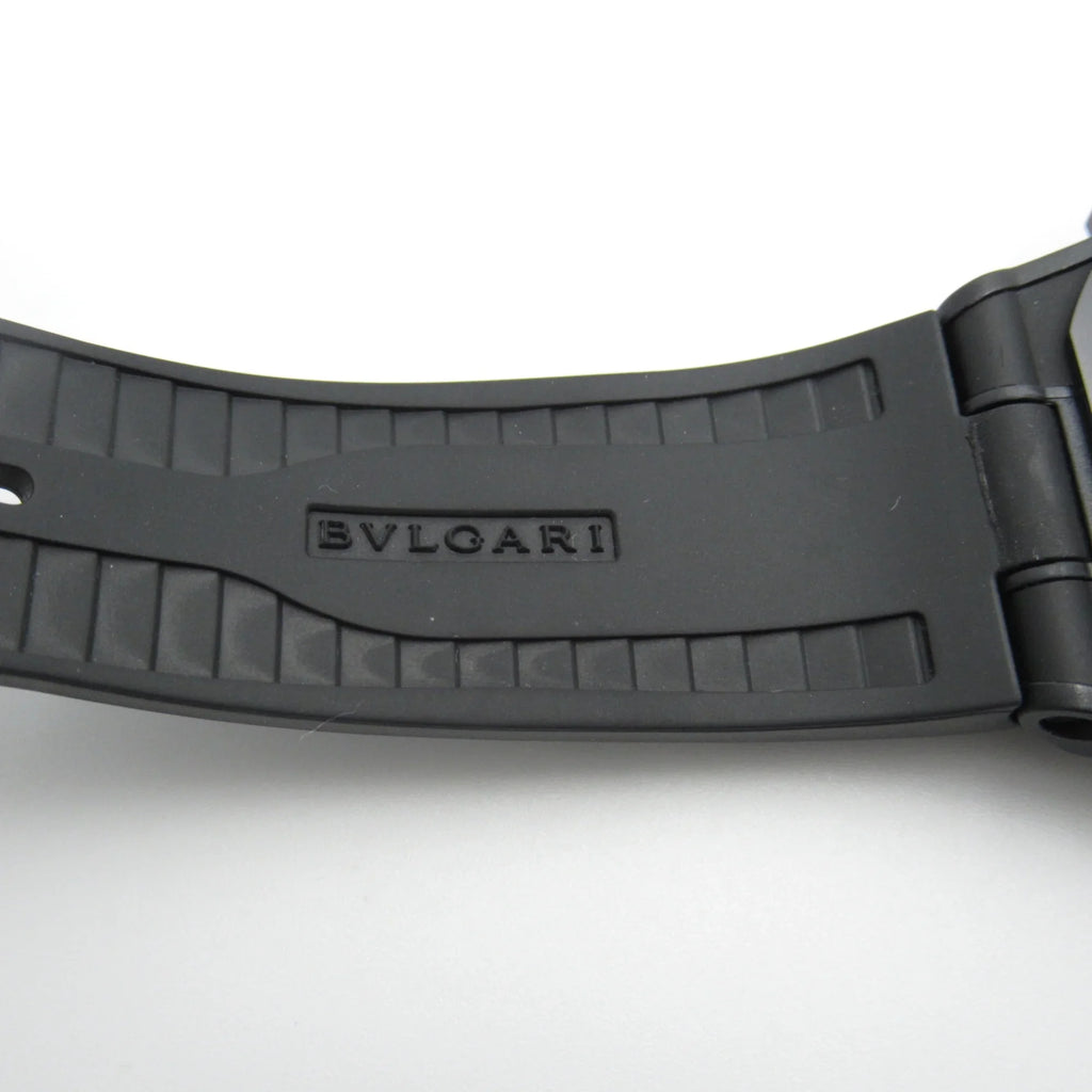 Pre-Owned BVLGARI Diagono Magnesium Chrono Wrist Watch watch Wrist Watch DG42SMCCH Mechanical Automatic Black Rubber belt mag DG42SMCCH (Good)