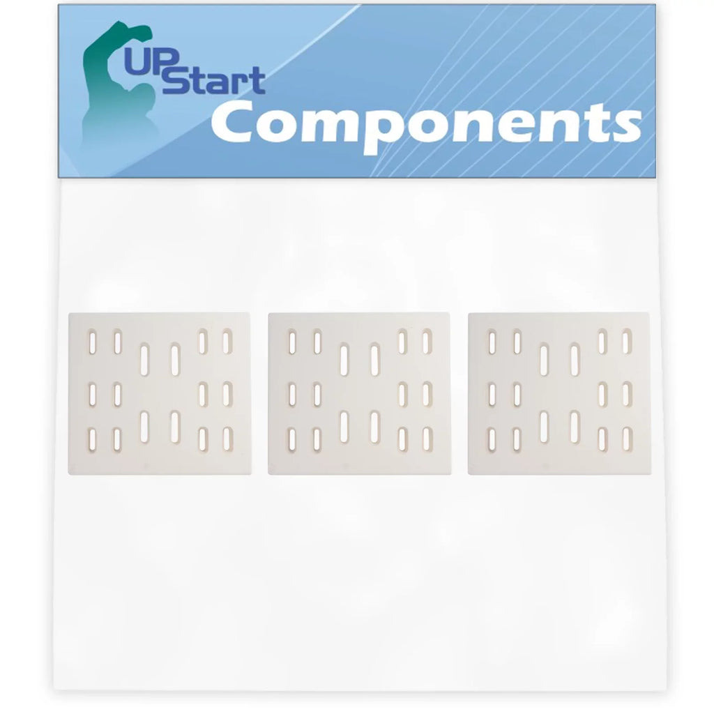 3-Pack BBQ Grill Heat Shield Plate Tent Replacement Parts for Bakers And Chefs Bakers & Chefs 9905TB - Compatible Barbeque Ceramic Flame Tamer, Flavorizer Bar, Vaporizer Bar, Burner Shield 8"