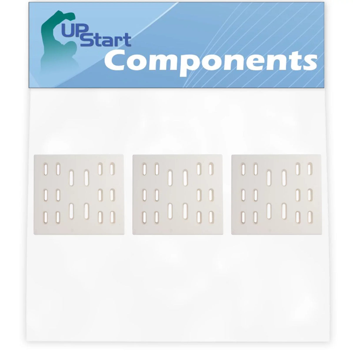 3-Pack BBQ Grill Heat Shield Plate Tent Replacement Parts for Bakers And Chefs Bakers & Chefs 9905TB - Compatible Barbeque Ceramic Flame Tamer, Flavorizer Bar, Vaporizer Bar, Burner Shield 8"