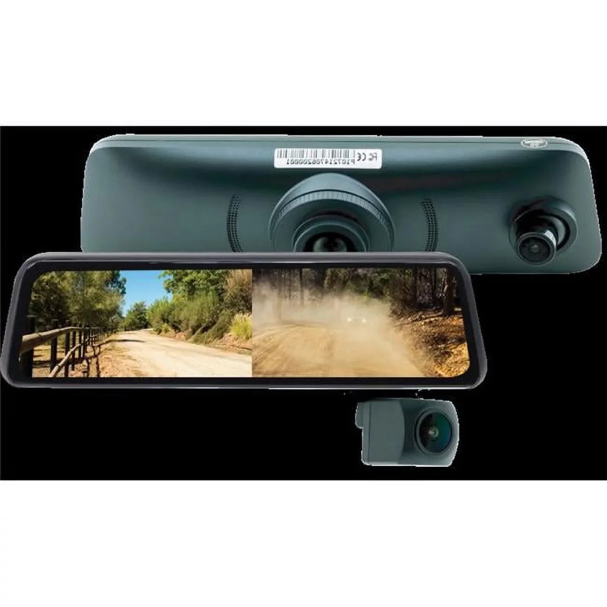 EchoMaster MRCHDDVR2 9.3" Touchscreen 1080p HD DVR Rear-View Mirror Monitor