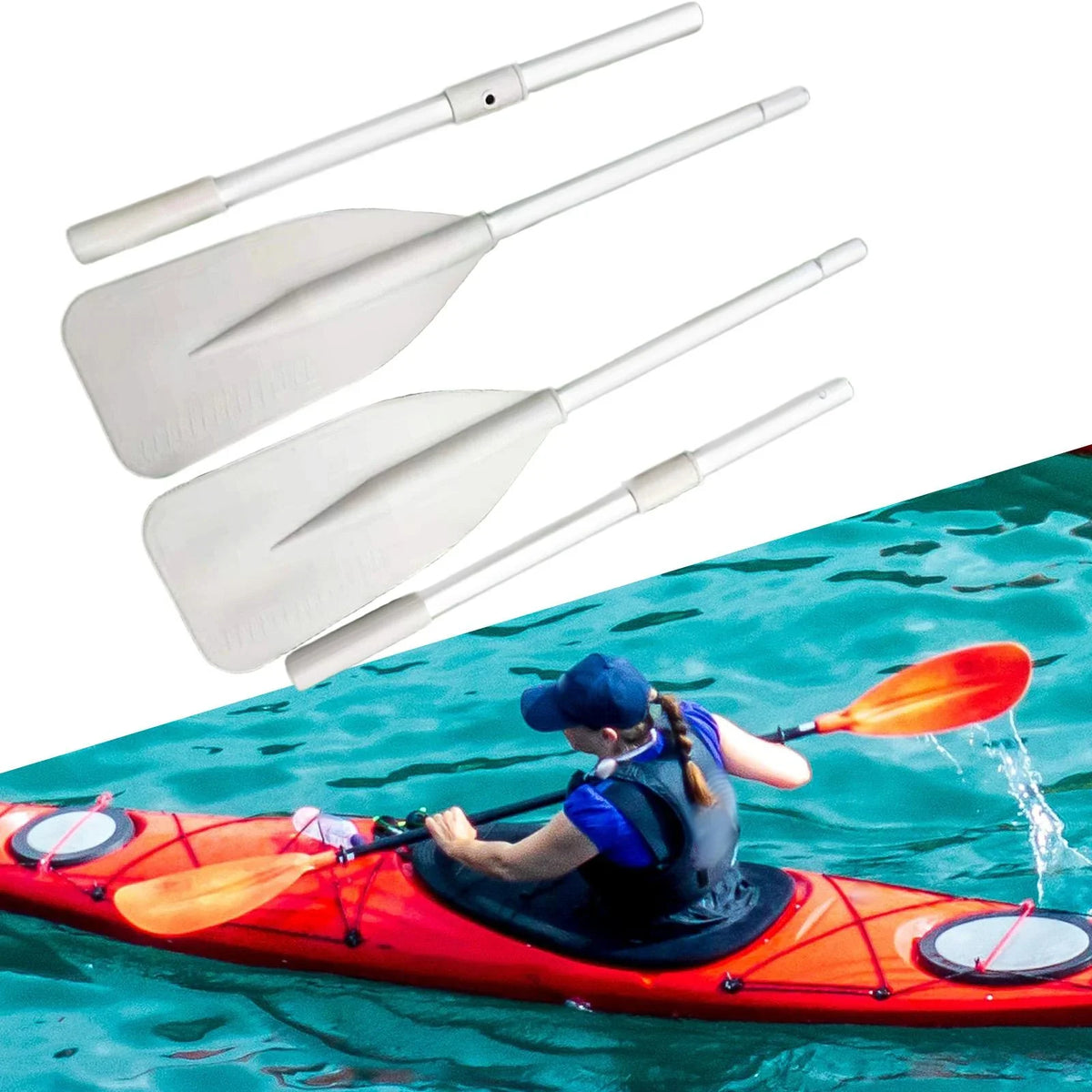 2Pcs Removable Accs Packable Portable Supplies Durable for Stand up Vessel Paddleboard Surfboard Surfing Canoeing Grey
