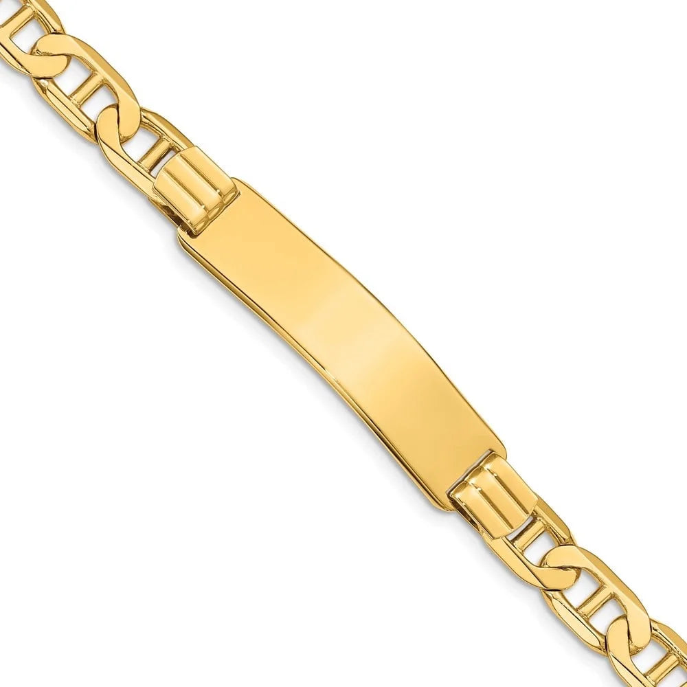 Auriga Fine Jewelry 14K Yellow Gold Anchor Link Id 8 inch for Women