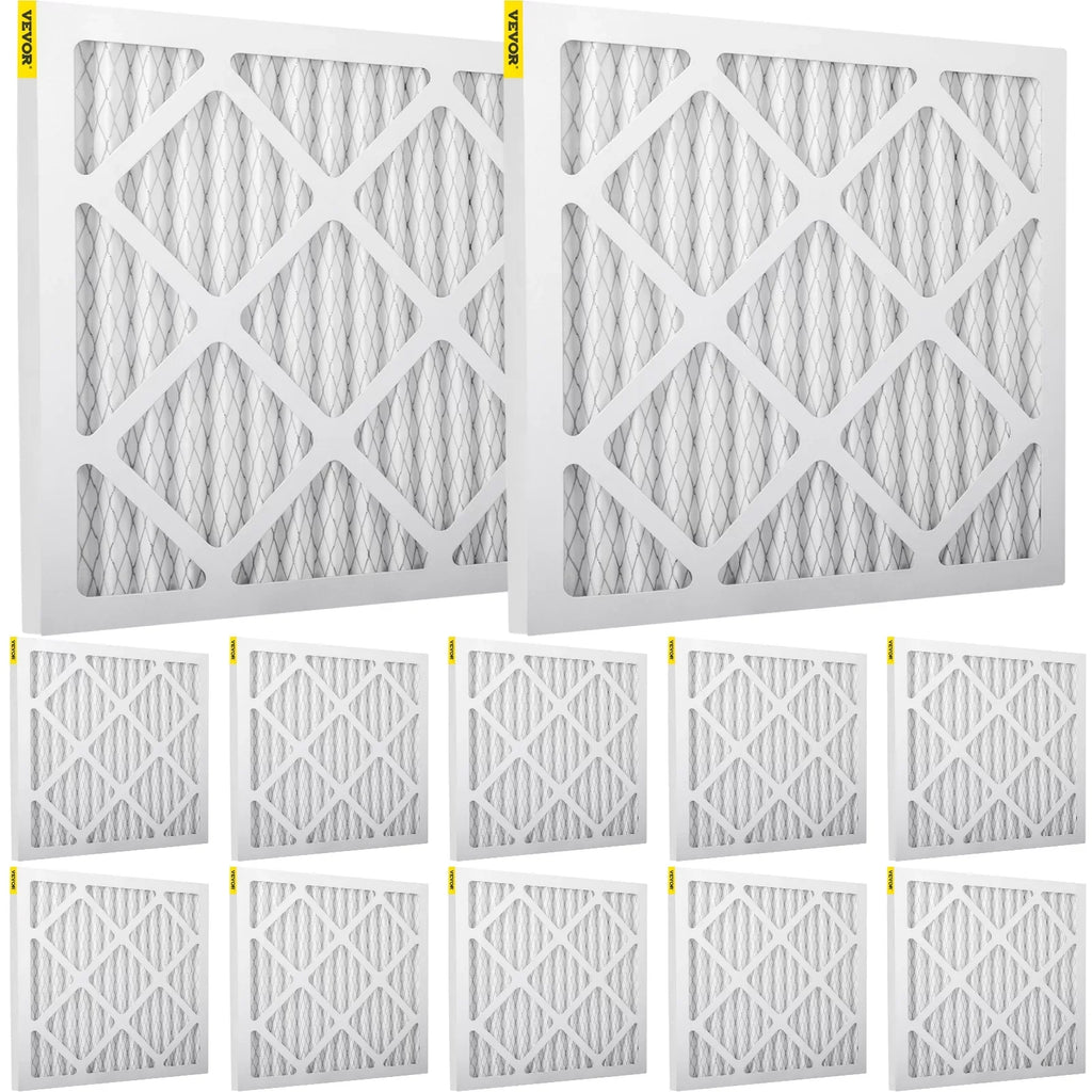 Bentism Filter Replacement, 16''x16'' AC Filter, 12pcs HVAC Pleated Air Filter, AC Furnace Filter Replacement Set, MERV 8, Good for Home, Commercial Capture Particles, Fit for Dri-Eaz DefendAir HEPA