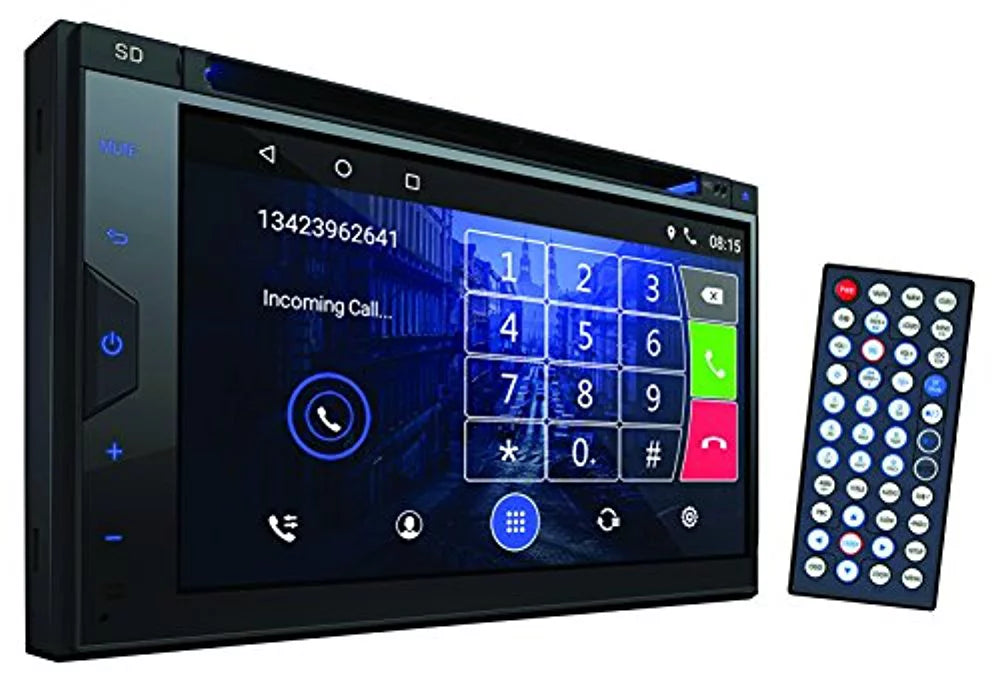 Powersport Audio: Pyle 2-DIN Touchscreen Navigation Wi-Fi Bluetooth CD Stereo Receiver, Scosche Dash Install Kit (Fits 2015-Up Polaris Slingshot), Enrock Marine Flexible AM/FM Antenna