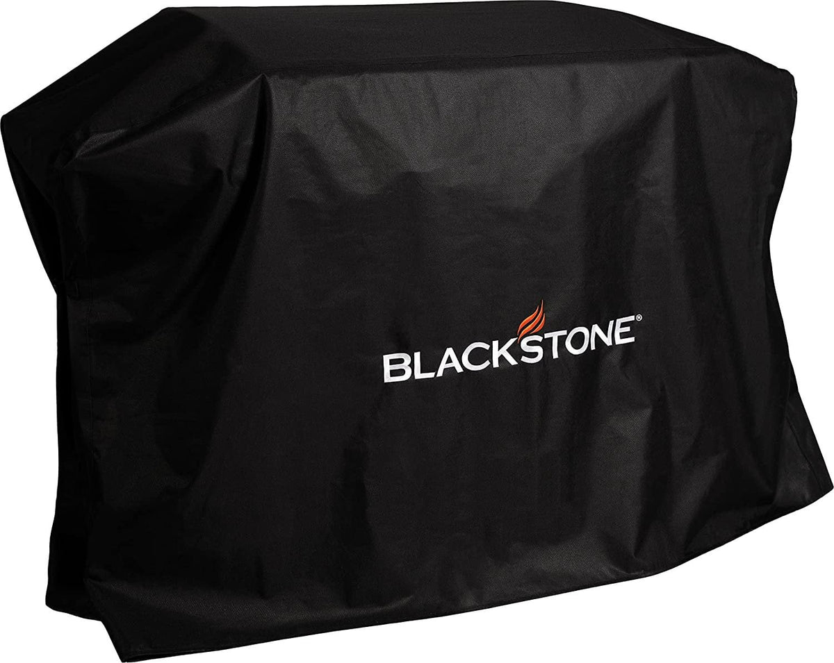 Water Resistant, Weather Resistant, Heavy Duty 600D Polyester Flat Top Gas Grill Shield with Cinch Straps, Black