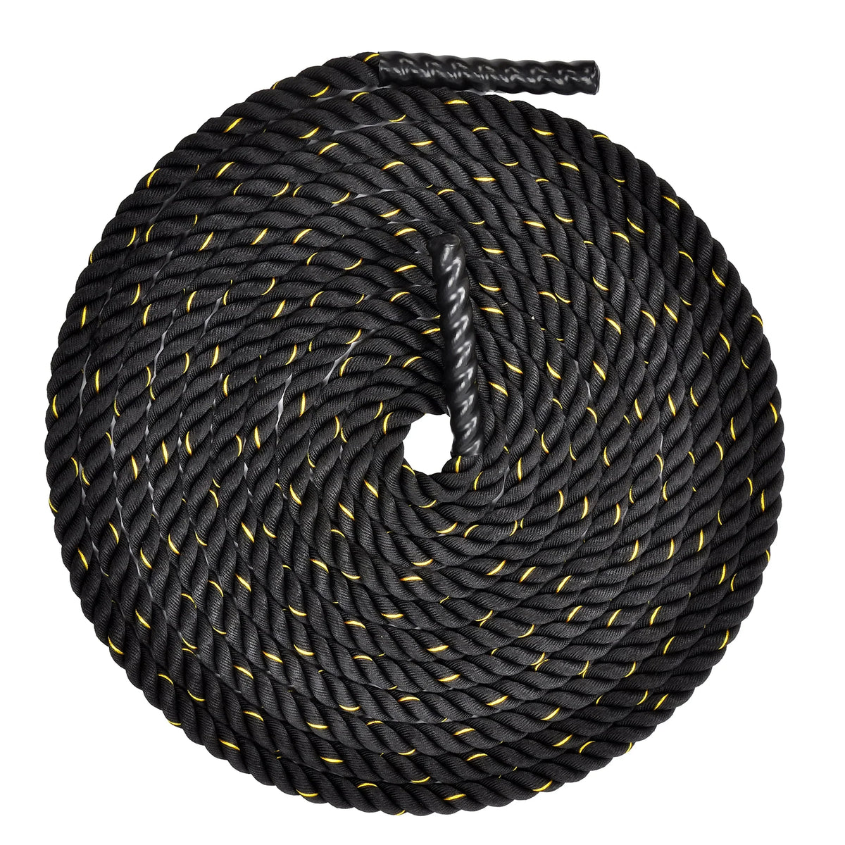 BalanceFrom Battle Rope 1.5 Inch Diameter Poly Dacron 30 FT Length, Heavy Ropes for Home Gym and Workout