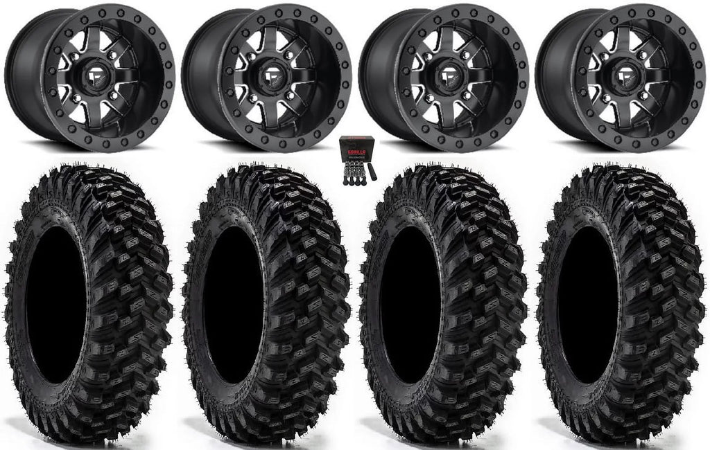 Fuel Maverick Bdlk 15" Wheels Mi (4+3) 32" Warrior XT Tires Sportsman RZR Ranger