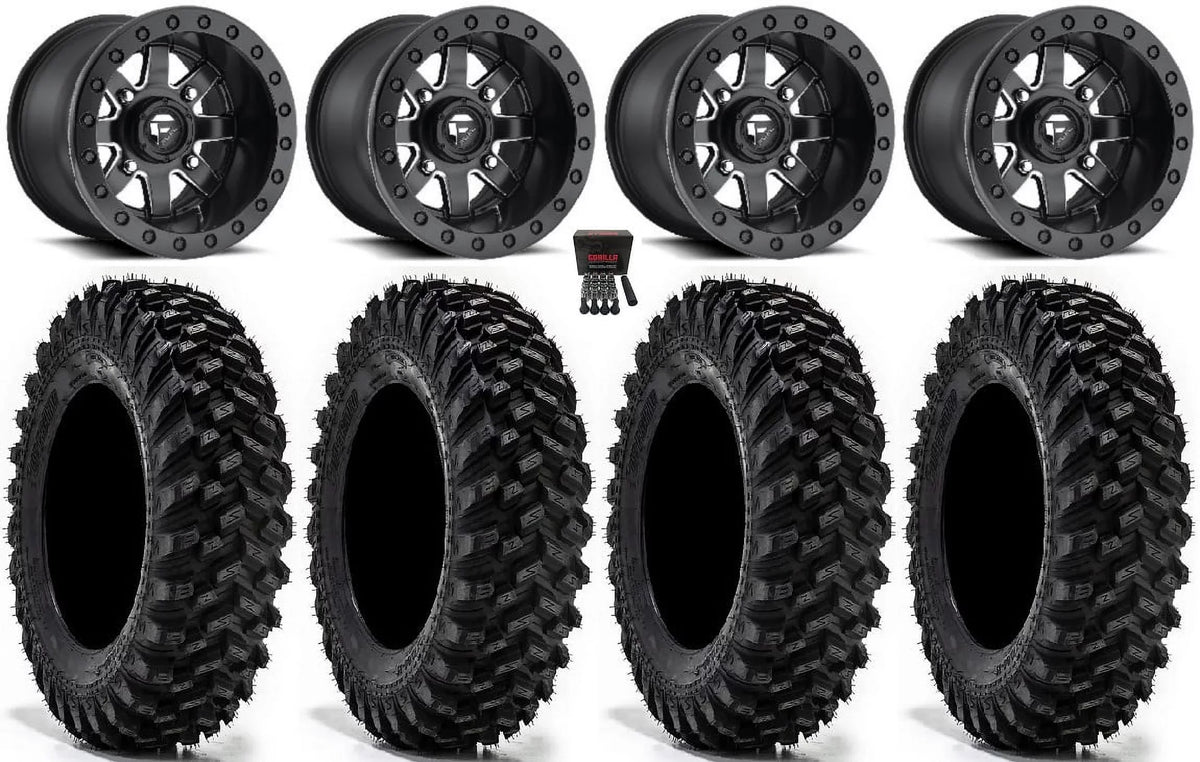 Fuel Maverick Bdlk 15" Wheels Mi (4+3) 32" Warrior XT Tires Sportsman RZR Ranger