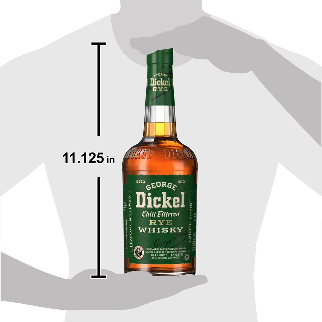 George Dickel Rye Whisky, 750 mL, 45% ABV