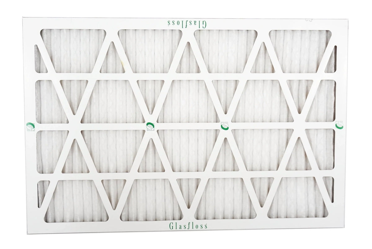 Glasfloss Air Filter 18x24x2 - 2" MERV 10 - (Pack of 12) - Pleated AC or HVAC Air Filter - Furnace Air Filter - Home or Office - Made In The .