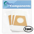 27 Replacement for Dirt Devil Featherlite Bagged Upright (Black) M085570 Vacuum Bags - Compatible with Dirt Devil 3920047001, 3920048001, Type U Vacuum Bags (9 Pack - 3 Vacuum Bags per Pack)