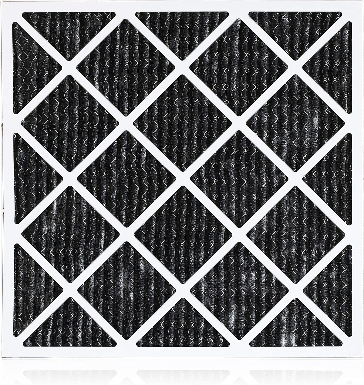 Filterbuy 18x18x1 MERV 8 Odor Eliminator Pleated HVAC AC Furnace Air Filters with Activated Carbon (6-Pack)