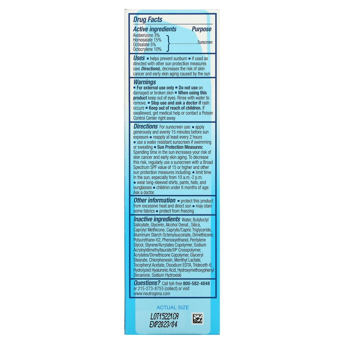 Neutrogena, Hydro Boost Hyaluronic Acid Moisturizer With Sunscreen, SPF 50, Fragrance-Free, 1.7 fl oz Pack of 3