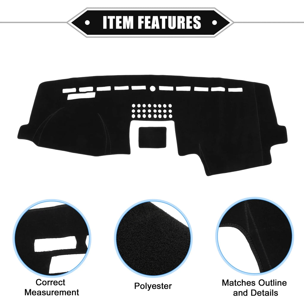 Unique Bargains Car Center Console Dashboard Protection Mat Compatible for Ford F150 2015-2020 Protective Polyester