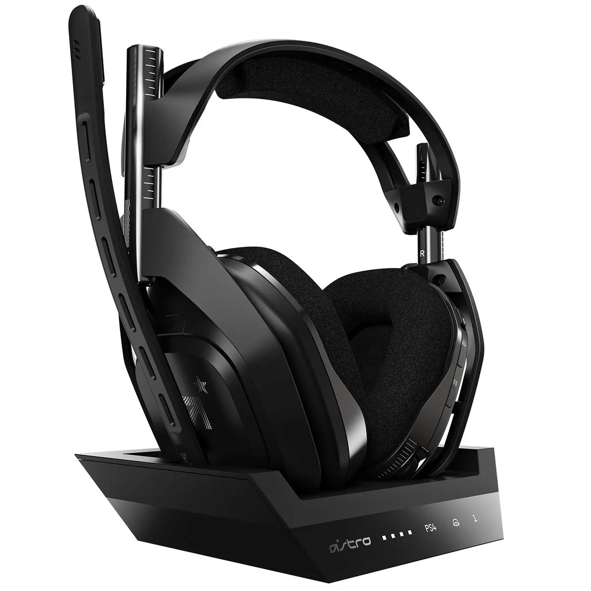 Pre-Owned ASTRO Gaming A50 Wireless Headset + Base Station Gen 4 - Compatible With PS5, PS4, PC, Mac Black/Silver (Refurbished: Like New)