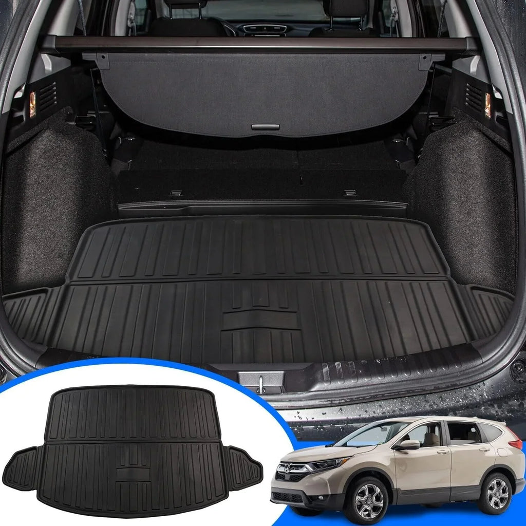 Cargo Liner Fit 2017-2022 Honda CR-V All Weather Rear Trunk Protection Cargo Tray Floor Mat for Honda CR-V 2017 2018 2019 2020 2021 2022 Accessory, Black