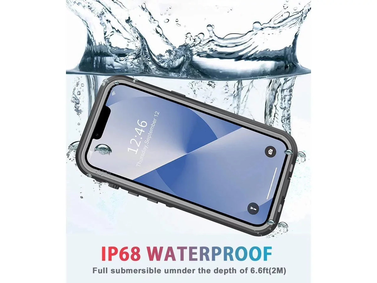 For iPhone 13 Case Waterproof Shockproof Dustproof Full-Body with Built-in Screen Protector,Underwater Full Sealed Shield Protective for iPhone 13 6.1 inch