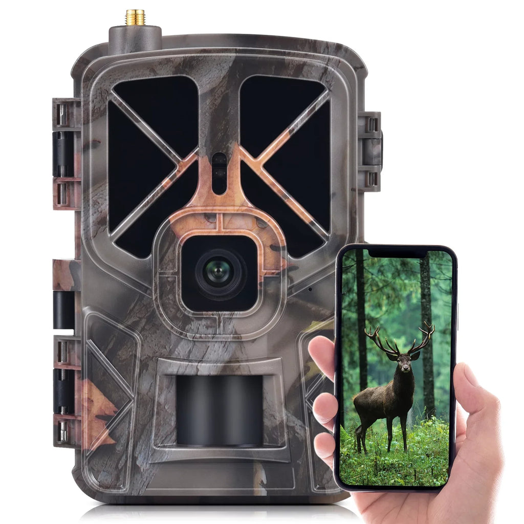 Dcenta 4G/LTE Camera Wireless 30MP Trail and Game Camera Waterproof Infrared Night Vision Wildlife Animal Farm Camera