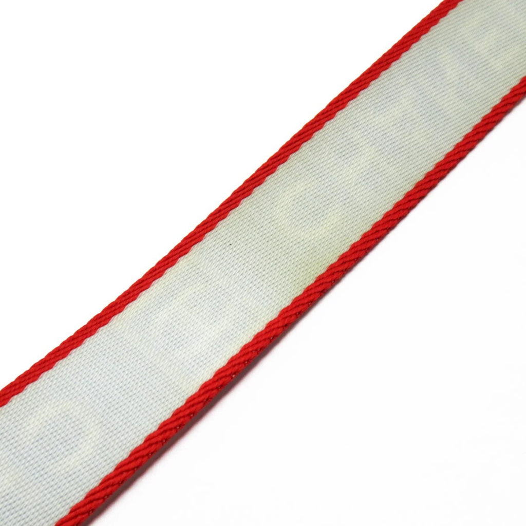 Pre-Owned Chanel CHANEL neck strap white x blue red silver nylon canvas metal Substance (Good)