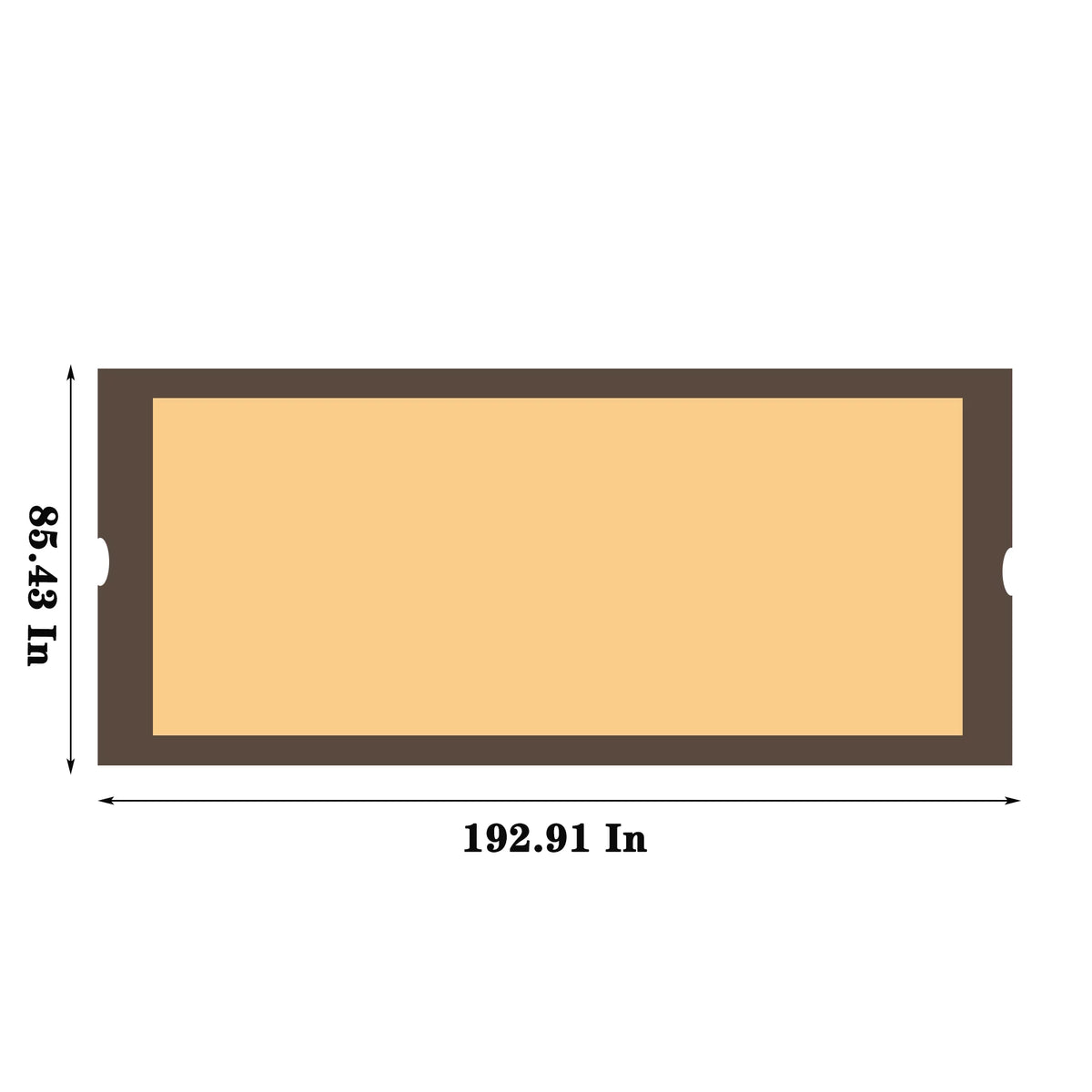 Universal Canopy Protection Replacement for 12x9 Ft Curved Outdoor Pergola Structure