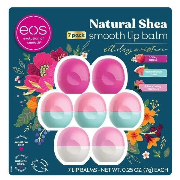 Eos Fruity Lip Balm Sphere, 7 Count