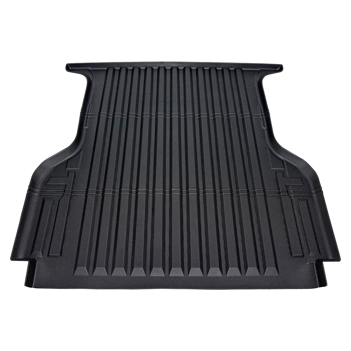 Ikon Motorsports Truck Bed Mat Compatible With 2019-2024 Ford Ranger Super Crew Cab 5Ft Short Bed, Black Rear Storage Floor Liner TPE Cargo Guard All Weather 3D Heavy Duty Trunk Flooring Protector