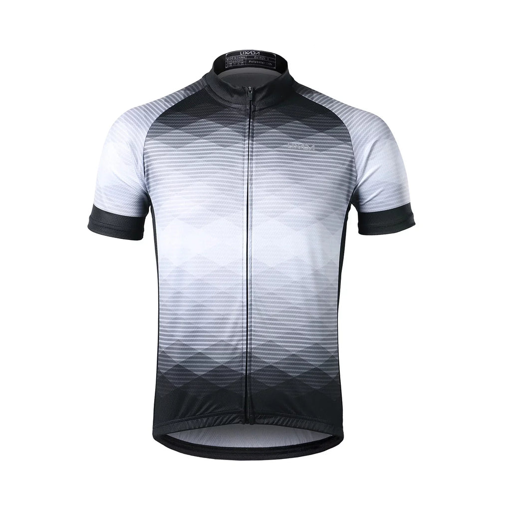 Lixada Men Cycling Jersey Breathable Short Sleeve Bike Shirt and Padded Shorts MTB Bicycle Clothing Suit
