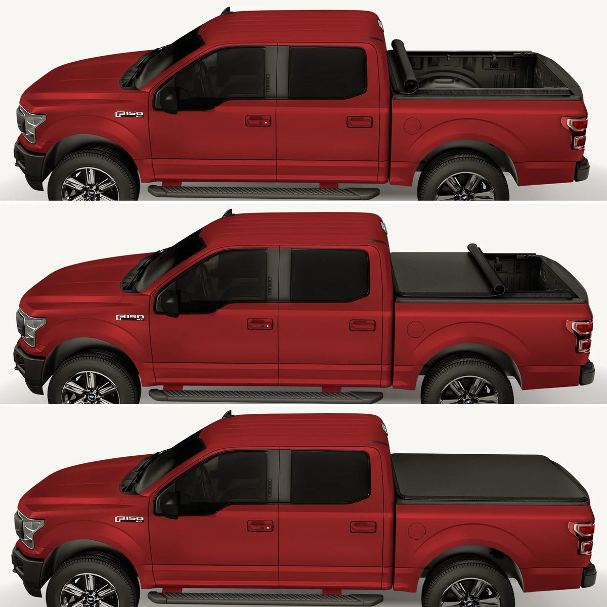 Kikito Vinyl Soft Roll-Up Tonneau Shield Truck Bed for 2007-2021 Tundra (Excl. Trail Edition) 6.5FT (78.7in) Bed (for Models With or Without The Deck Rail System)