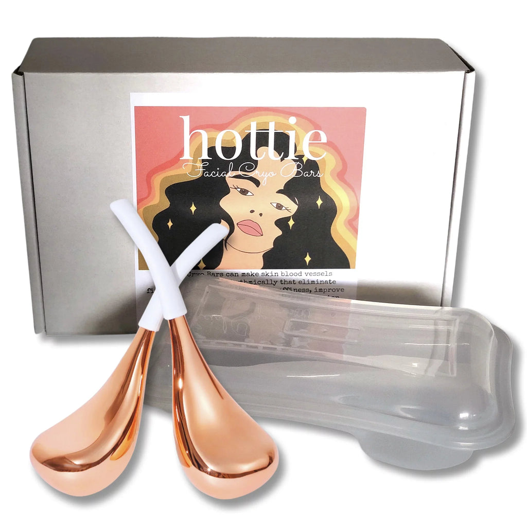 THIS HIPPIE GIRL Hottie Facial Cryo Bars, Ice Globes for Face, Cryo Sticks for Face, Rose Gold Cold Therapy, face care tools