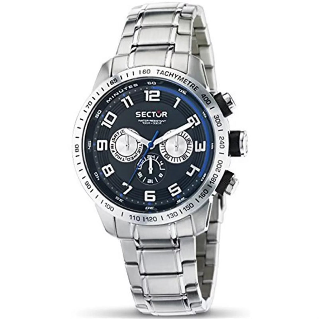 Sector Men's R3253575002 Racing Analog Stainless Steel Watch with Triple-Link