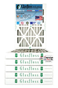 Glasfloss Air Filter 14x25x2 - 2" MERV 10 - (Pack of 6) - Pleated AC or HVAC Air Filter - Furnace Air Filter - Home or Office - Made In The .