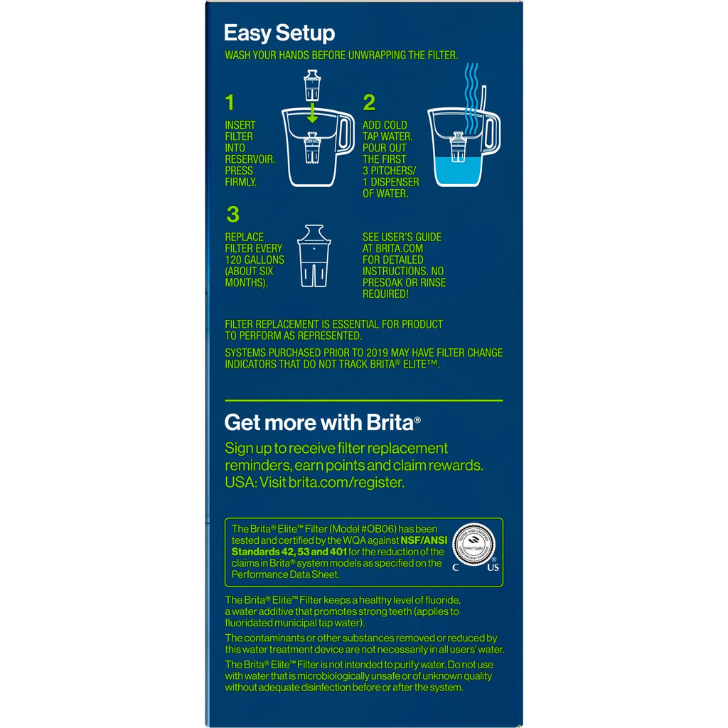 2ct Elite Replacement Water Filter for Pitchers and Dispensers
